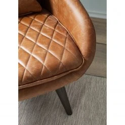 Fauteuil Belrose II en Cuir Véritable Cognac | Ars Manufacti | Fauteuils 1 Place -Pas Cher Fauteuils Magasin 1000180883 200723 13380100029 DETAILS P000000001000180883
