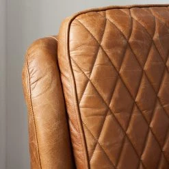 Fauteuil Belrose II en Cuir Véritable Cognac | Ars Manufacti | Fauteuils 1 Place -Pas Cher Fauteuils Magasin 1000180883 200723 13380100030 DETAILS P000000001000180883