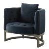 Fauteuil Drysdale en Velours Bleu Marine – Maison Belfort – Confort Élégant pour Votre Intérieur -Pas Cher Fauteuils Magasin 1000180884 210129 13513100001 IMAGE P000000001000180884