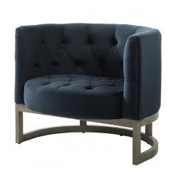 Fauteuil Drysdale en Velours Bleu Marine – Maison Belfort – Confort Élégant pour Votre Intérieur -Pas Cher Fauteuils Magasin 1000180884 210129 13513200005 DETAILS P000000001000180884