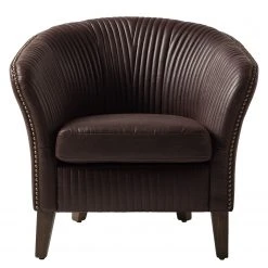 Ars manufacti Fauteuil Membre I - Imitation cuir marron foncé - Fauteuil 1 place élégant et confortable -Pas Cher Fauteuils Magasin 1000180892 210129 13513900013 DETAILS P000000001000180892