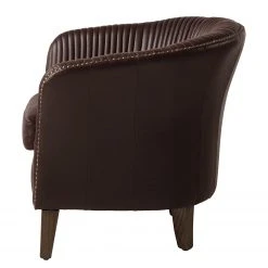 Ars manufacti Fauteuil Membre I - Imitation cuir marron foncé - Fauteuil 1 place élégant et confortable -Pas Cher Fauteuils Magasin 1000180892 210129 13513900014 DETAILS P000000001000180892