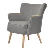 Fauteuil Sayda II - Tissu structuré Platine par Mørteens | Fauteuil 1 place design et confortable -Pas Cher Fauteuils Magasin 1000181889 191010 12204800001 IMAGE P000000001000181889