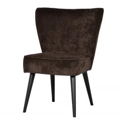 Jack & Alice Fauteuil Cristalina II en Tissu Noir - Confort et Élégance