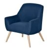 Mørteens Fauteuil Coolbie I - Tissu Bleu foncé - Confort et style pour votre salon