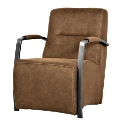 Fauteuil Quillota 1 Place - Aspect Cuir Vieilli Latte Macchiato - Ars Manufacti