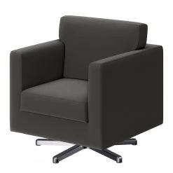 Fauteuil Nibley II en Cuir Pigmenté Anthracite - Confort et Style | Loftscape