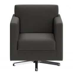 Fauteuil Nibley II en Cuir Pigmenté Anthracite - Confort et Style | Loftscape -Pas Cher Fauteuils Magasin 1000183141 190927 15232400352 DETAILS P000000001000183141
