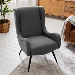 Mørteens Fauteuil Emly - Tissu Gris - Confort et Élégance pour Votre Salon -Pas Cher Fauteuils Magasin 1000183828 200323 06242000002 MOOD DETAILS P000000001000183828 mood