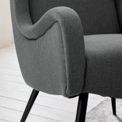 Mørteens Fauteuil Emly - Tissu Gris - Confort et Élégance pour Votre Salon -Pas Cher Fauteuils Magasin 1000183828 200323 06242100004 DETAILS P000000001000183828