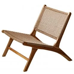 Fauteuil design Sulina en Rotin et Teck massif - Naturel - Ars Manufacti -Pas Cher Fauteuils Magasin 1000183938 200417 13483100003 DETAILS P000000001000183938