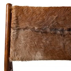 Fauteuil Design Howden en Poils de Vache et Teck Massif - Ars Manufacti -Pas Cher Fauteuils Magasin 1000183950 200414 13371300006 DETAILS P000000001000183950