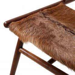Fauteuil Design Howden en Poils de Vache et Teck Massif - Ars Manufacti -Pas Cher Fauteuils Magasin 1000183950 200414 13371400007 DETAILS P000000001000183950