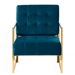 Red Living Fauteuil Cocora I - Velours Bleu marine - Confortable et Élégant -Pas Cher Fauteuils Magasin 1000183952 200204 08555500024 DETAILS P000000001000183952