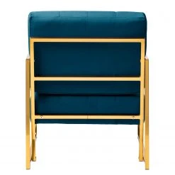 Red Living Fauteuil Cocora I - Velours Bleu marine - Confortable et Élégant -Pas Cher Fauteuils Magasin 1000183952 200204 08555500026 DETAILS P000000001000183952