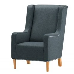 Maison Belfort Fauteuil Mirina I en Velours - Tissu Ala Bleu Beige | Confort et Élégance