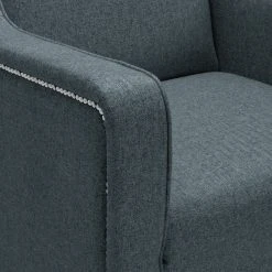 Maison Belfort Fauteuil Mirina I en Velours - Tissu Ala Bleu Beige | Confort et Élégance -Pas Cher Fauteuils Magasin 1000184888 190903 16043000022 DETAILS P000000001000184888