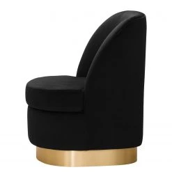 Jack & Alice Fauteuil Chanly I - Velours Ravi Noir | Fauteuil 1 Place Élégant et Confortable -Pas Cher Fauteuils Magasin 1000185106 190903 16065902415 DETAILS P000000001000185106