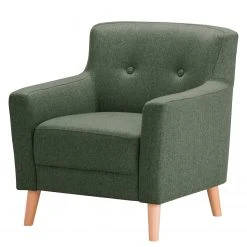 Norrwood Fauteuil Bette I - Tissu Vert - Confort et Élégance pour votre Salon