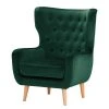 Norrwood Fauteuil Boyka I - Velours Ravi Vert vieilli - Fauteuil 1 place design et confortable -Pas Cher Fauteuils Magasin 1000185182 190903 16080003230 IMAGE P000000001000185182