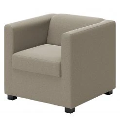 Fauteuil Wilno XVI - Aspect cuir vieilli Gris clair par Loftscape