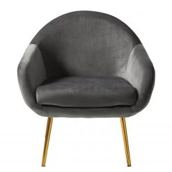 Jack & Alice Fauteuil Milawa - Velours Gris - Fauteuil 1 Place Confortable -Pas Cher Fauteuils Magasin 1000186960 200903 09504900003 DETAILS P000000001000186960