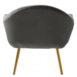 Jack & Alice Fauteuil Milawa - Velours Gris - Fauteuil 1 Place Confortable -Pas Cher Fauteuils Magasin 1000186960 200903 09504900005 DETAILS P000000001000186960