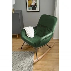 Fauteuil à bascule Mørteens Miles - Velours Vieux vert - Confort et élégance -Pas Cher Fauteuils Magasin 1000186961 210831 12185000003 MOOD DETAILS P000000001000186961 mood