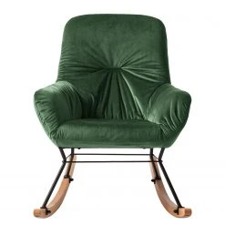 Fauteuil à bascule Mørteens Miles - Velours Vieux vert - Confort et élégance -Pas Cher Fauteuils Magasin 1000186961 210831 12185000006 DETAILS P000000001000186961