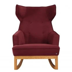 Tom Tailor Fauteuil Rocking Chair Confortable en Velours - Tissu TSV: 7 Bordeaux -Pas Cher Fauteuils Magasin 1000189235 191024 11133400028 DETAILS P000000001000189235