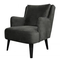 Fauteuil Bariri I - Velours Gris par Jack & Alice - Fauteuil 1 place élégant et confortable