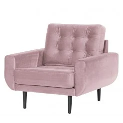 Norrwood Fauteuil Vaise I - Velours Ravi Mauve - Fauteuil 1 Place Style et Confort