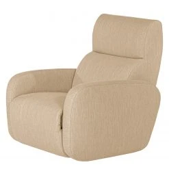 Fauteuil Mezin I en Velours Tissu Meara Beige - Design Confortable pour Votre Salon