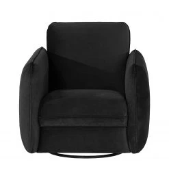 Fauteuil Kayla I Velours Ravi Noir - Confort et Élégance par Norrwood -Pas Cher Fauteuils Magasin 1000193824 191212 16450800140 DETAILS P000000001000193824