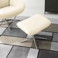 Fredriks Fauteuil relax Raahe en Cuir Véritable - Design Élégant et Confort Optimal - Couleur Crème -Pas Cher Fauteuils Magasin 1000194321 210520 15464500015 DETAILS P000000001000194321