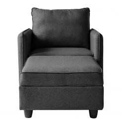 Fredriks Loveuse Lavara - Fauteuil 1 Place en Tissu Gris Foncé -Pas Cher Fauteuils Magasin 1000194549 200122 11084800010 DETAILS P000000001000194549