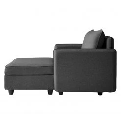 Fredriks Loveuse Lavara - Fauteuil 1 Place en Tissu Gris Foncé -Pas Cher Fauteuils Magasin 1000194549 200122 11084800011 DETAILS P000000001000194549