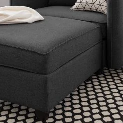 Fredriks Loveuse Lavara - Fauteuil 1 Place en Tissu Gris Foncé -Pas Cher Fauteuils Magasin 1000194549 200128 06061000010 DETAILS P000000001000194549