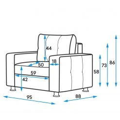 Fredriks Fauteuil Upwell II - Microfibre Gris, Confort Premium Sans Repose-Pieds -Pas Cher Fauteuils Magasin 1000196240 200224 14470800431 SKETCH DETAILS P000000001000196240 sketch