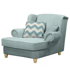 Ridgevalley Loveuse Colares III - Fauteuil 1 place en Tissu Bleu pastel - Confort et Élégance