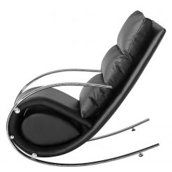 Fauteuil à bascule Fredriks Rocking Chair Fox II - Imitation cuir noir - Confort premium -Pas Cher Fauteuils Magasin 1000199047 201204 11472100004 DETAILS P000000001000199047
