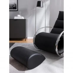 Fauteuil à bascule Fredriks Rocking Chair Fox II - Imitation cuir noir - Confort premium -Pas Cher Fauteuils Magasin 1000199047 210430 12435000003 MOOD DETAILS P000000001000199047 mood