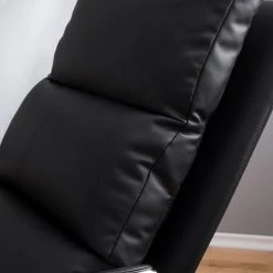 Fauteuil à bascule Fredriks Rocking Chair Fox II - Imitation cuir noir - Confort premium -Pas Cher Fauteuils Magasin 1000199047 210430 12435300005 DETAILS P000000001000199047