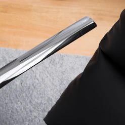 Fauteuil à bascule Fredriks Rocking Chair Fox II - Imitation cuir noir - Confort premium -Pas Cher Fauteuils Magasin 1000199047 210430 12435900008 DETAILS P000000001000199047