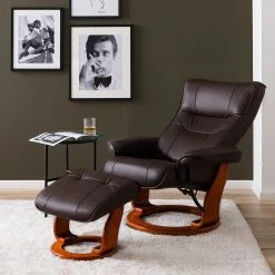 Fauteuil relax Modoform Westerwald avec repose-pieds - Cuir véritable ou imitation cuir - Marron -Pas Cher Fauteuils Magasin 1000199059 200621 14592700014 MOOD DETAILS P000000001000199059 mood