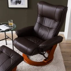 Fauteuil relax Modoform Westerwald avec repose-pieds - Cuir véritable ou imitation cuir - Marron -Pas Cher Fauteuils Magasin 1000199059 200621 14592700015 DETAILS P000000001000199059