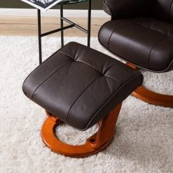 Fauteuil relax Modoform Westerwald avec repose-pieds - Cuir véritable ou imitation cuir - Marron -Pas Cher Fauteuils Magasin 1000199059 200621 14592900017 DETAILS P000000001000199059