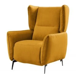 Fredriks Fauteuil Lehi - Velours Jaune Moutarde avec Repose-Pieds - Fauteuil Relax -Pas Cher Fauteuils Magasin 1000199858 200225 14063000888 DETAILS P000000001000199858