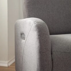 Fauteuil relax Barnett - Modoform - Gris - Tissé à plat - Confort et élégance -Pas Cher Fauteuils Magasin 1000200099 200731 06171600004 DETAILS P000000001000200099