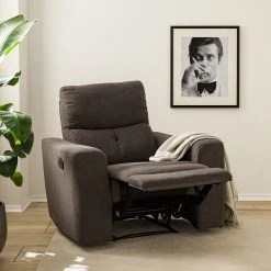 Fauteuil relax Bazaar Modoform - Tissage à plat Gris brun - Confort et Style -Pas Cher Fauteuils Magasin 1000200100 200731 14205700002 MOOD DETAILS P000000001000200100 mood